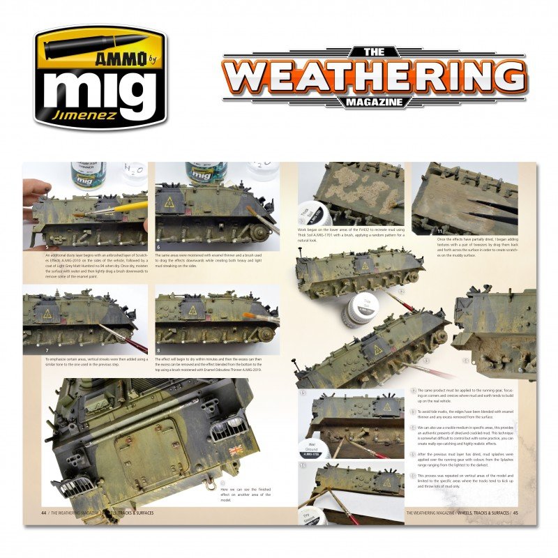 AMMO of Mig Jimenez 4524PL TWM Issue 25 WHEELS, TRACKS &amp;amp; SURFACES Polish language version – image 3