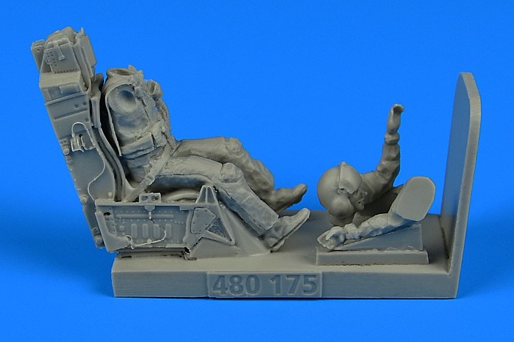 Aerobonus 480175 Pilote de chasse de l&amp;#39;USAF avec siège éjectable pour F-16 1/48 Hasegawa/Tamiya