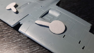 Omask 74804 Spitfire Mk I / Mk II wheel bay plugs (for Eduard) 1/48 – image 3