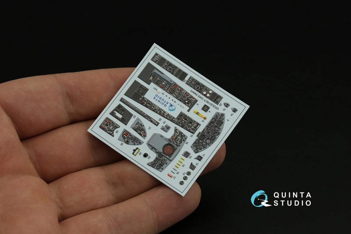 Quinta Studio QDS-32180 F-104S 3D-Printed colored Interior on decal paper (Italeri) (small version) 1/32 – image 4