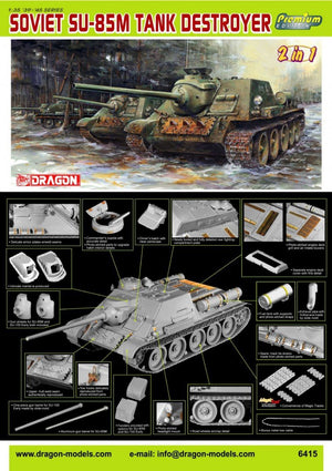 Dragon 6415 Soviet SU-85M Tank Destroyer 1/35 – obrázek 2