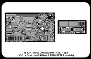 Aber 35128 Soviet medium tank T-55A part 1 basic set (TAM,TRU) (1/35) – image 4