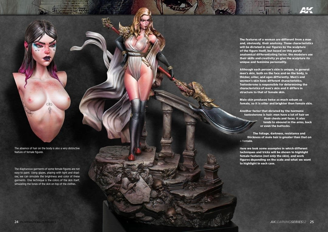 AK Interactive AK520 Learning 12 Painting Female Figures English – obrázek 6