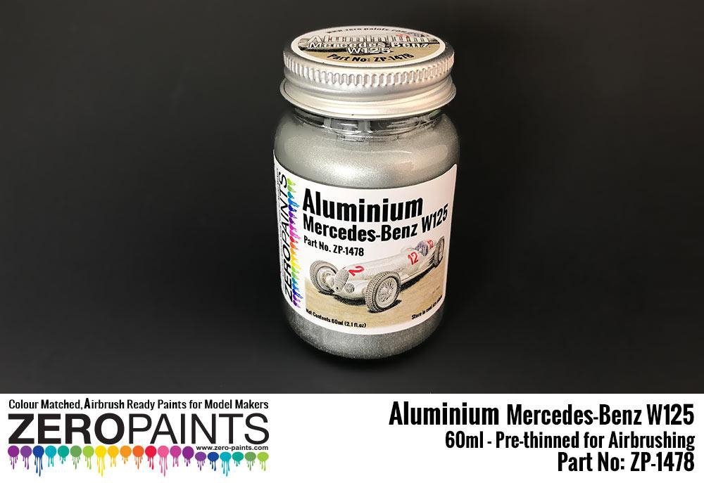 Zero Paints ZP-1478 Aluminum Mercedes-Benz W125 Paint 60ml