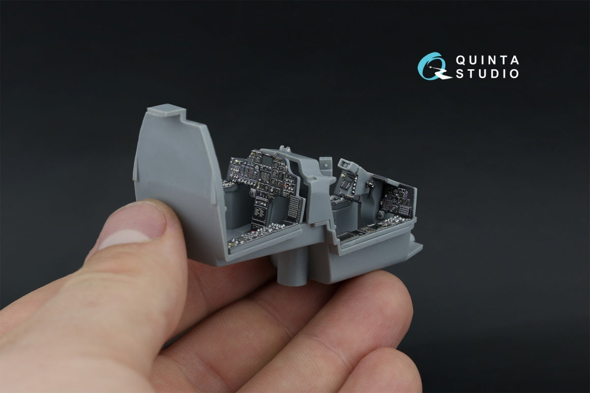 Quinta Studio QDS-48571 AH-64A 3D-Printed &amp;amp; colored Interior on decal paper (Hasegawa) (small version) 1/48 – Bild 8