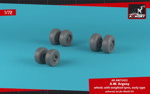 Armory Models AW72422 AW Argosy wheels w/ weighted tires, early version 1/72 – image 4
