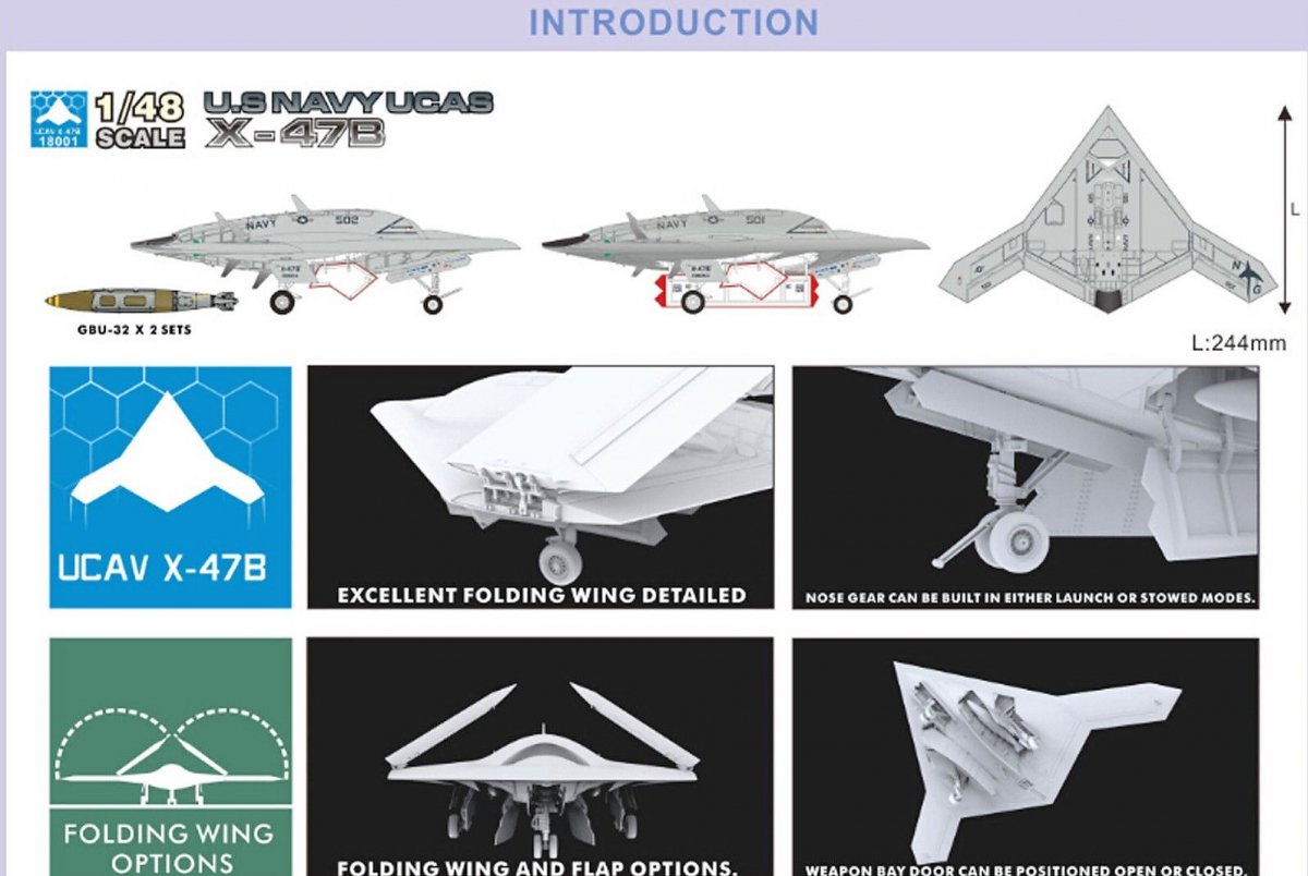 Freedom 18001 US Navy UCAS X-47B 1/48 – image 4