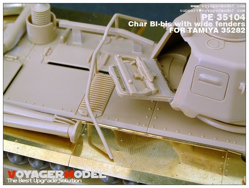 Voyager Model PE35104 WWII French Char BI-bis with wide fenders (B ver include Gun barrel) for TAMIYA 35282 1/35 – Bild 3