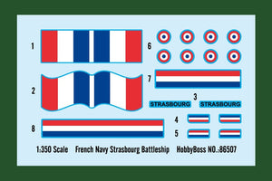 Hobby Boss 86507 French Navy Strasbourg Battleship 1/350 – image 3