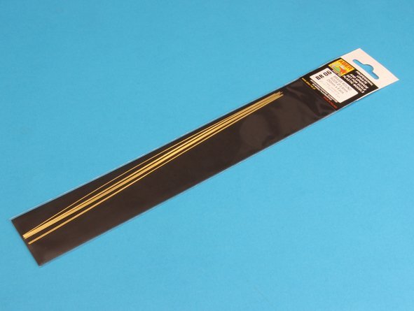 Aber BR06 Tiges rondes en laiton 0,60 mm de longueur 250 mm x 8 pièces.