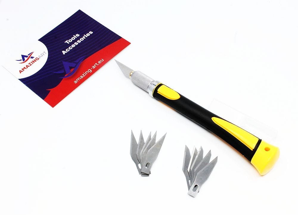 Amazing Art 19755 Modeling Scalpel Knife + 10 Blades