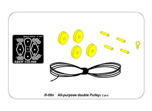 Aber R-09N All-purpose double Pulley x2 pcs. 1/35 – Bild 7