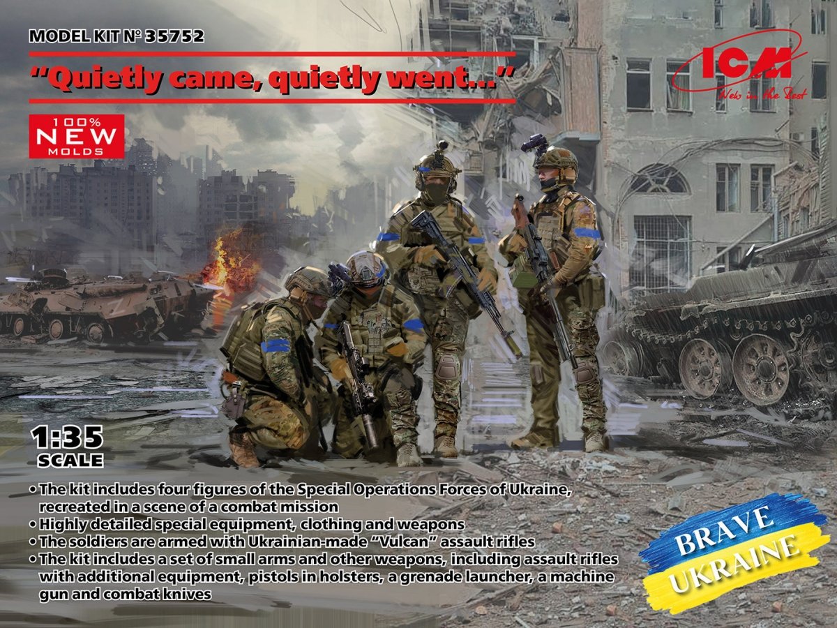 ICM 35752 « Venu en silence, reparti en silence… » Forces d’opérations spéciales d’Ukraine 1/35
