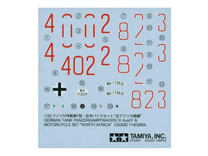 Tamiya 25208 Panzerkampfwagen IV Ausf F. &amp;amp; Motorcycle North Africa 1/35 – Bild 10