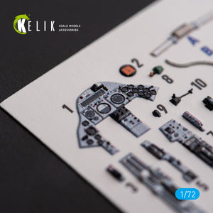 Kelik K72163 F.2A Lighting - interior 3D decals for Airfix kit 1/72