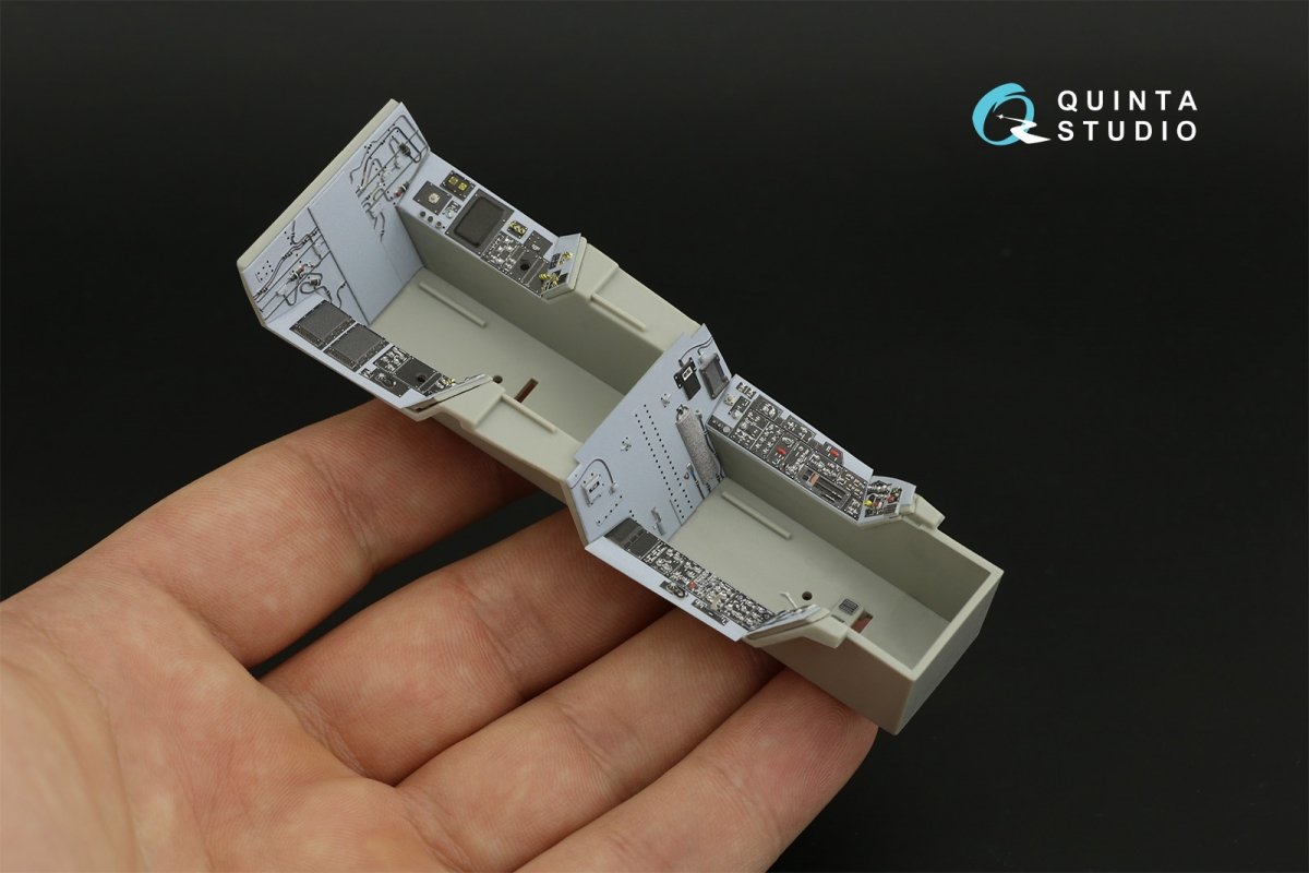 Quinta Studio QD32123 F/A-18F early 3D-Printed &amp;amp; colored Interior on decal paper (Trumpeter) 1/32 – Bild 9