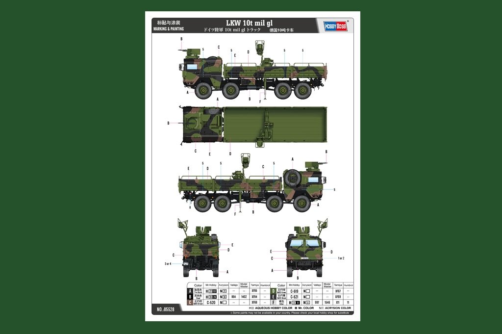 Hobby Boss 85528 ​​LKW 10t mil gl 1/35 – Bild 5