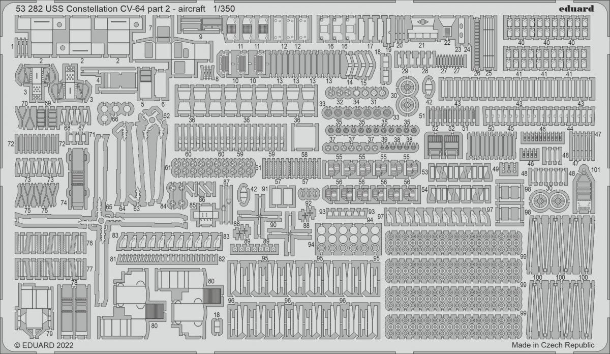 Eduard BIG5366 USS Constellation CV-64 PART I TRUMPETER 1/350 – image 5