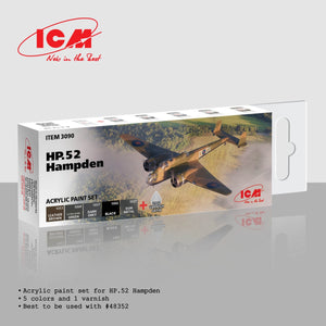ICM 3090 Acrylic Paints Set for HP.52 Hampden 6x12ml