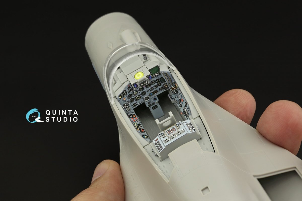 Quinta Studio QDS-32142 MiG-29 9-13 Fulcrum C 3D-Printed &amp;amp; colored Interior on decal paper (Trumpeter) (Small version) 1/32 – immagine 10