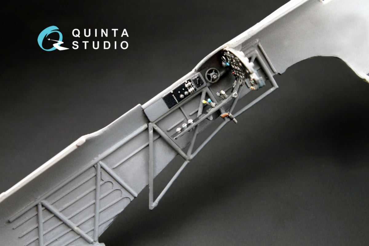 Quinta Studio QD48004 Yak-1B (late production) 3D-Printed &amp;amp; colored Interior on decal pape (for all kits) 1/48 – Bild 11
