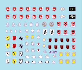 Star Decals 72-A1119 StuG-Abt #4 Generic insignia and unit markings for the Sturmgeschûtz units 1/72 – image 2