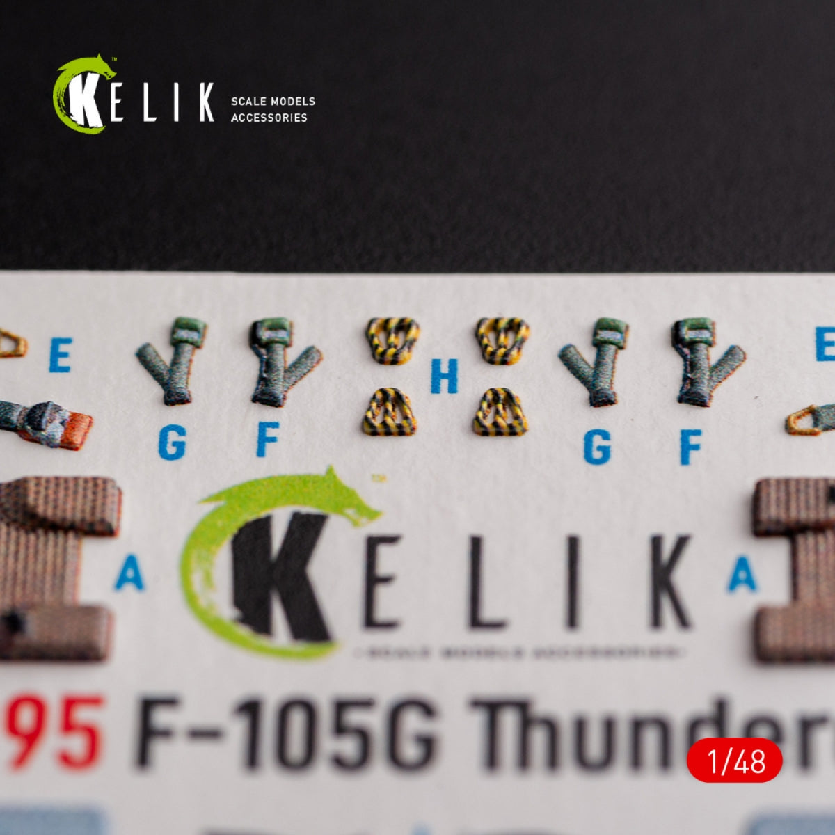 KELIK K48095 F-105G Thunderchief - interior 3D decals for HobbyBoss kit 1/48 – image 5