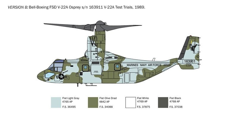 Italeri 1463 V-22A Osprey 1/72 – zdjęcie 6