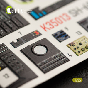KELIK K35013 SH-60B INTERIOR 3D DECALS FOR KITTY HAWK KIT 1/35 – image 6