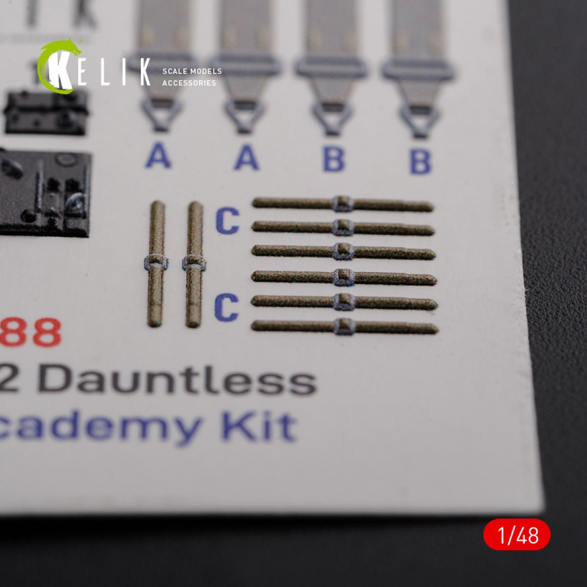 KELIK K48088 SBD-2 Dauntless interior 3D decals for Academy kit 1/48 – image 5