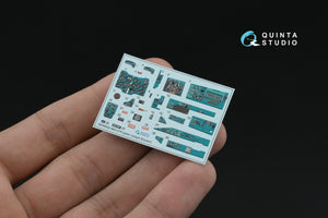 Quinta Studio QD+48552 MiG-21R (green cockpit panels) 3D-Printed &amp;amp; colored Interior on decal paper (Eduard) (with 3D-printed resin parts) 1/48 – image 5
