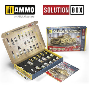 AMMO by Mig Jimenez 7727 SOLUTION BOX 21 – WWII German Mid-War Vehicles – image 2