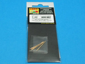 Aber A48 007 Set of 4 barrels for German aircraft 20mm machine guns MG 151/20 1/48 – obrázek 4