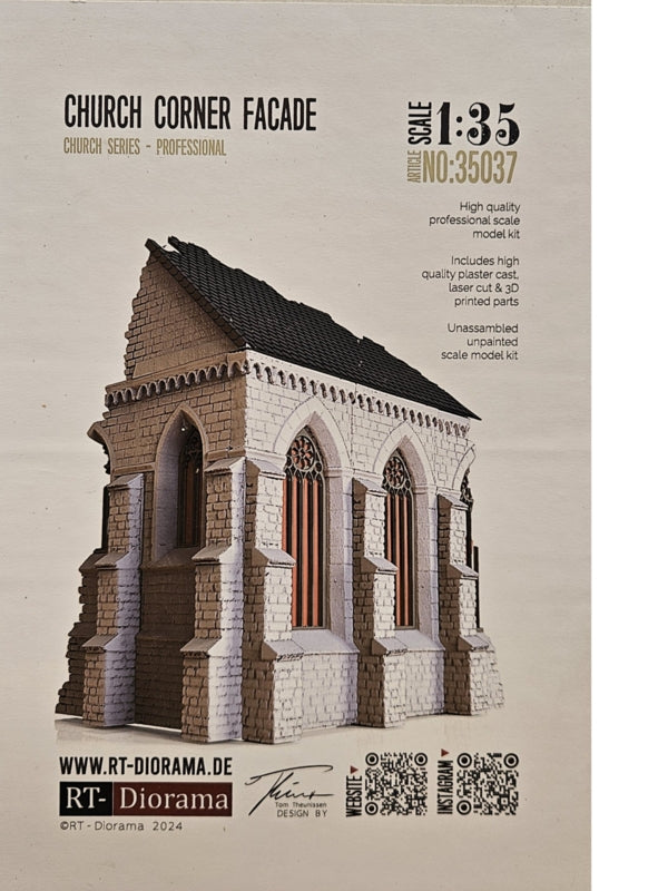 RT-Diorama 35037 Church Corner Facade 1/35