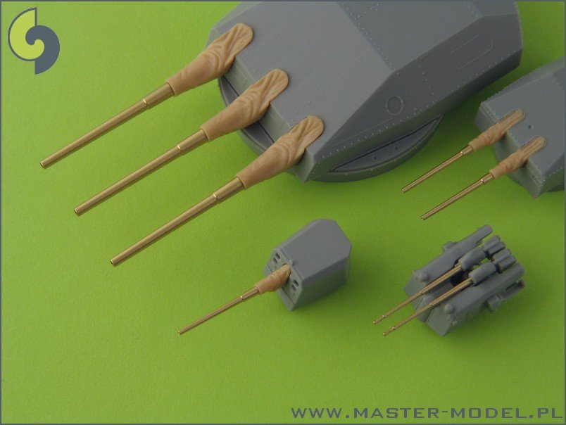 Master SM-350-058 Scharnhorst armament with blastbags - 28cm (9pcs), 15cm (12pcs), 10.5cm (14pcs) barrels – image 6