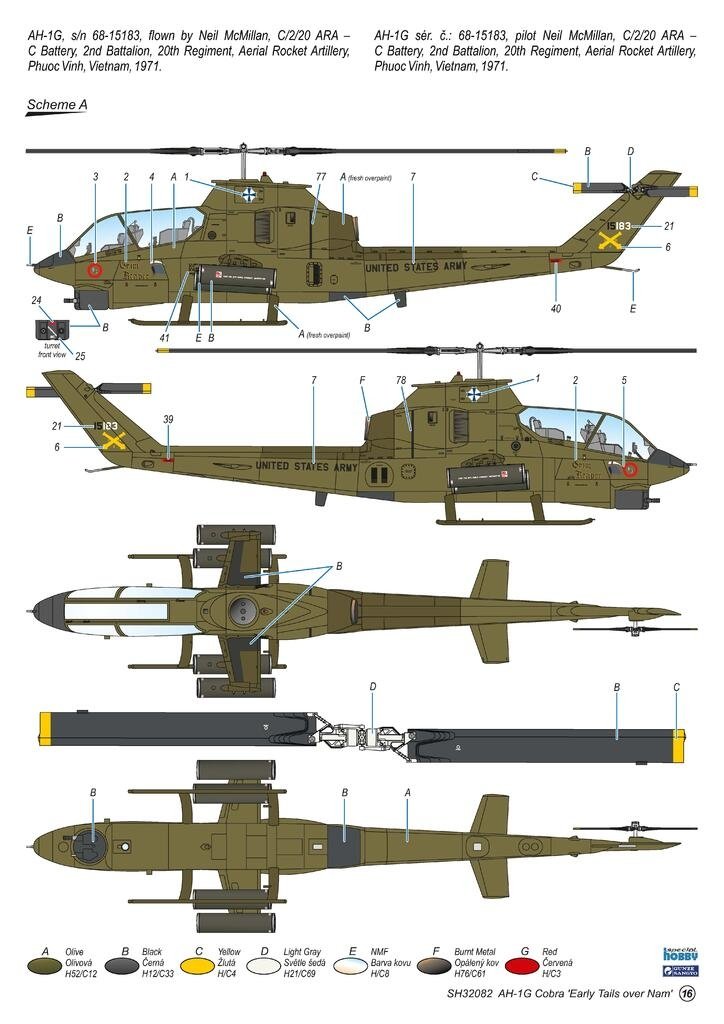 Special Hobby 32082 AH-1G Cobra ‘Early Tails over Vietnam’ Hi-Tech Kit 1/32 – zdjęcie 3