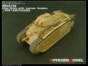 Voyager Model PE35105 WWII French Char BI-bis with narrow fenders (B ver include Gun barrel) for TAMIYA 35282 1/35 – image 6