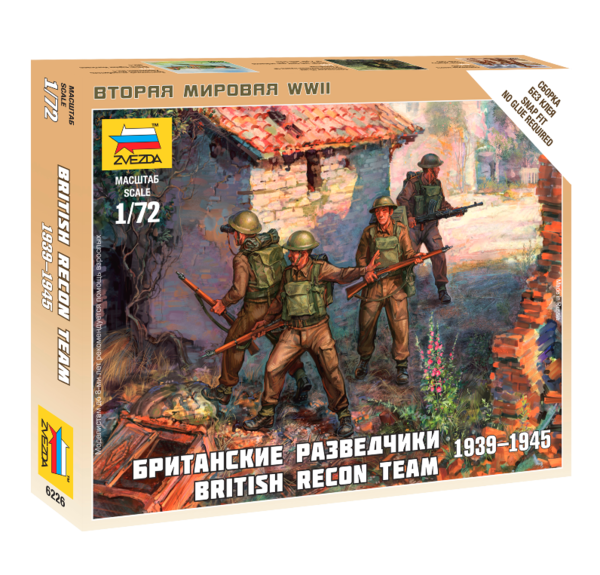 Zvezda 6226 British Recon Team 1939-1945 (Art of Tactic) 1/72