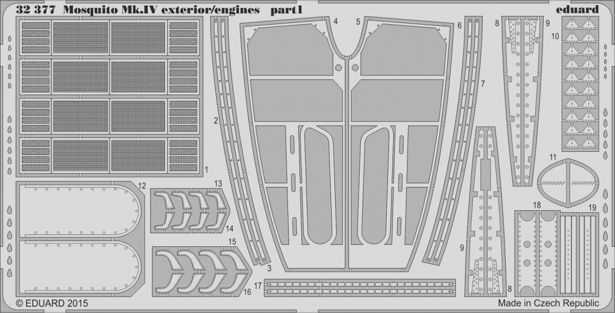 Eduard 32377 Mosquito Mk. IV exterior/ engines 1/32 HK MODELS – image 2