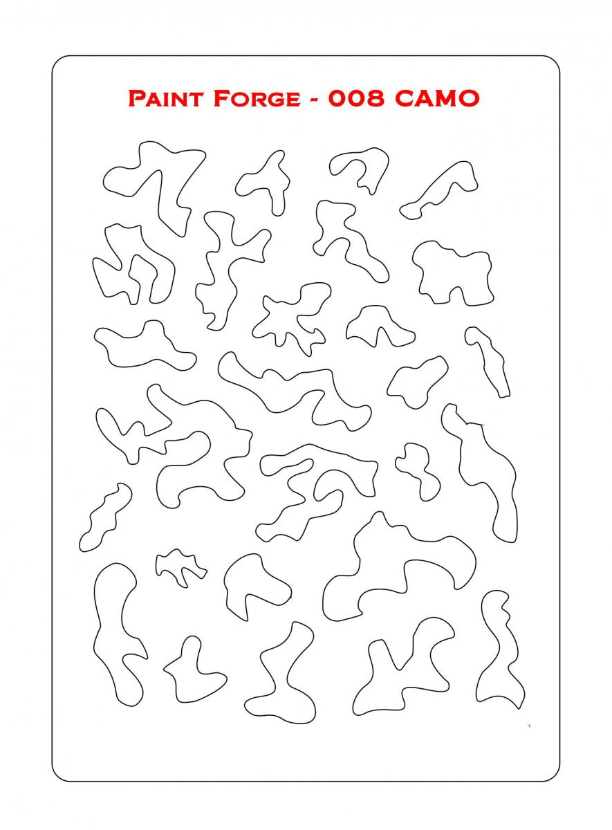 Paint Forge PFST008M STENCIL - CAMO – immagine 2