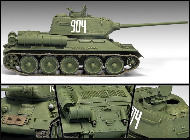 Academy 13290 T-34/85 No.112 Factory Production 1/35 – image 4