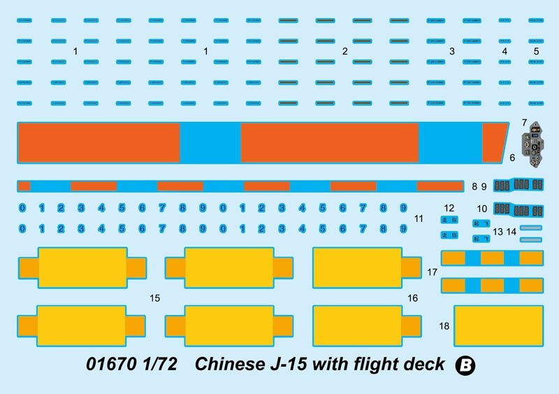Trumpeter 01670 Chinese J-15 with flight deck 1/72 – image 5