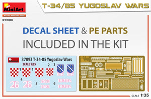 MiniArt 37093 T-34/85 YUGOSLAV WARS 1/35 – immagine 2