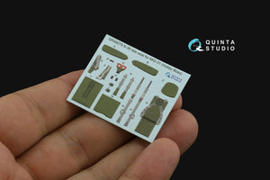 Quinta Studio QD48505 MiG-31BM 3D-Printed &amp;amp; colored Interior on decal paper (Hobby Boss) 1/48 – immagine 6