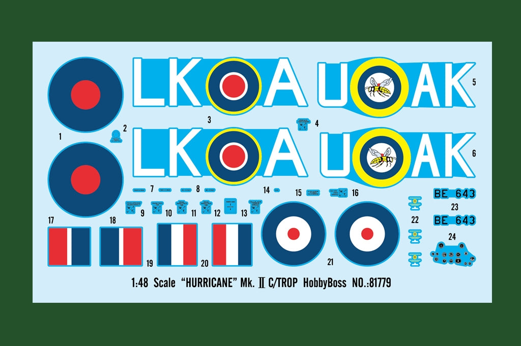 Hobby Boss 81779 Hawker Hurricane Mk.IIc / Trop 1/48 – Bild 3