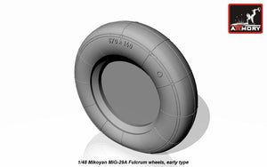 Armory Models AW48022 Mikoyan MiG-29A/B/UB Fulcrum wheels, early 1/48 – image 4