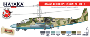 Hataka HTK-AS86 Russian AF Helicopters paint set vol. 1 8x17 – image 2