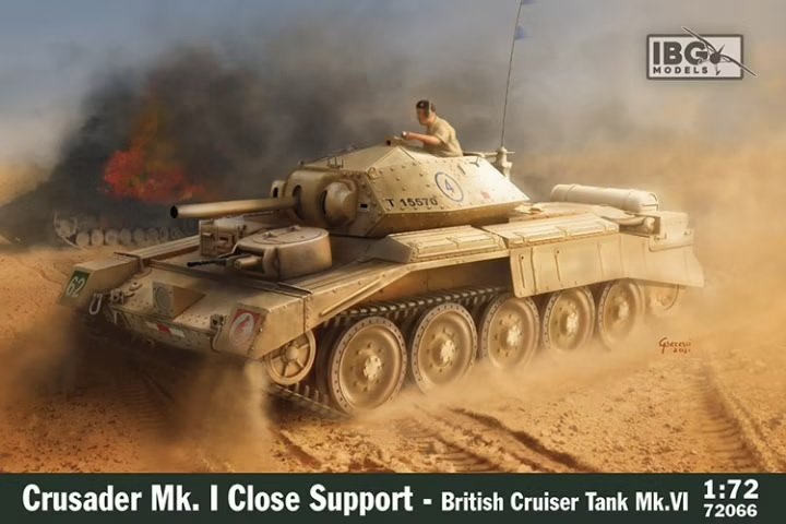 IBG 72066 Char de croisière britannique d'appui rapproché Crusader Mk.I Mk.VI 1/72