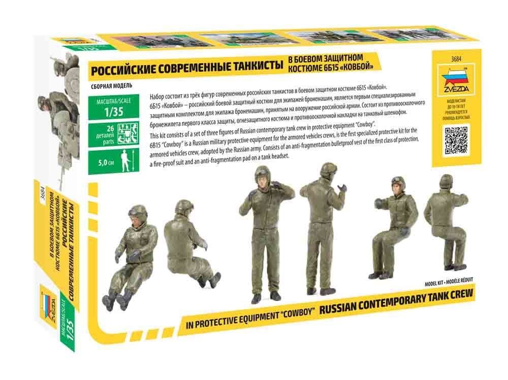 Zvezda 3684 Modern Russian Tank Crew Combat Uniform 1/35 – image 2