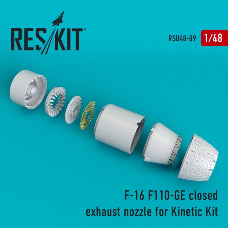 RESKIT RSU48-0089 Tuyère d'échappement fermée F-16 (F110-GE) pour kit Kinetic 1/48